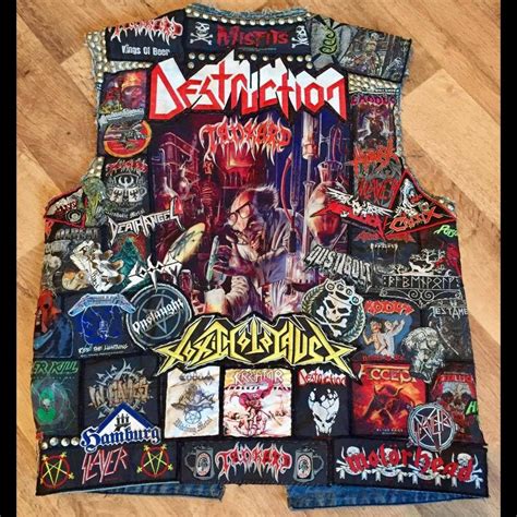 thrash metal back patches